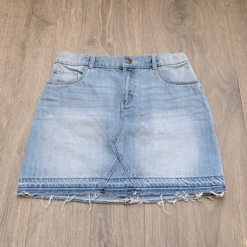 Distressed Jean skirt